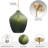 Parsnath 1 - Light Textured Glass Gold Pendant Light-959942711