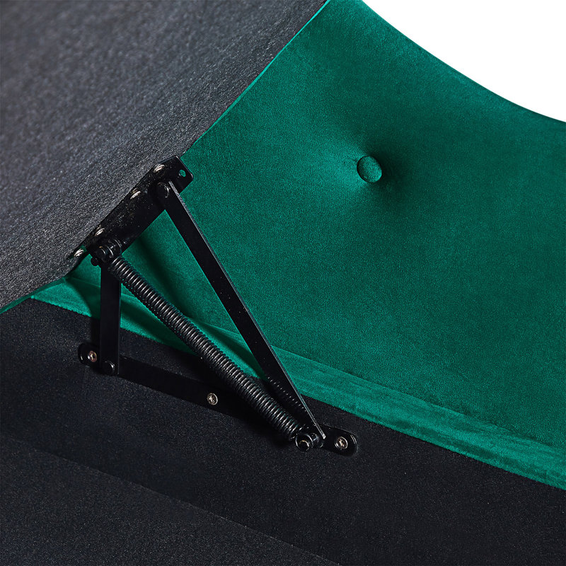 Chaise longue multifonctionnelle avec rangement, Vert