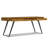 Lowry 72"W Oak Veneer and Metal Modern Industrial Writing Desk with 2 Deep Drawers and Flip-Down Keyboard Tray-450102050-478809318