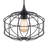Cage Pendant Light 1-Light, Matte Black Industrial Metal Wire Hanging Fixture, Adjustable Height 14.57"-89.37" for Kitchen Island Dining Room, E26 Base Farmhouse Vintage Style, ETL Listed (11.22" Wide)