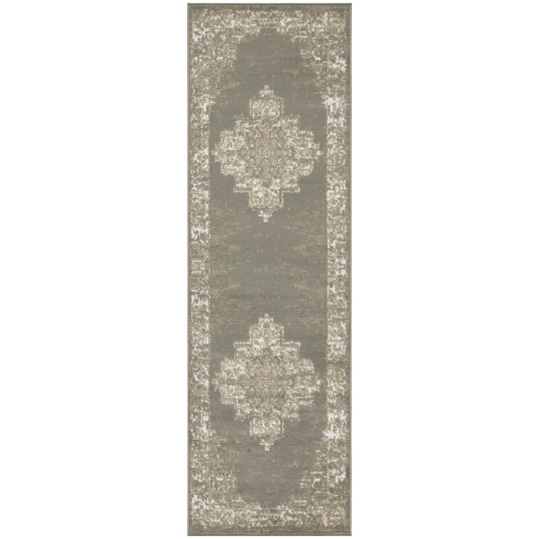 Burnie Oriental Olive Area Rug
