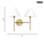 Chapman & Myers Ridgewood Bathroom Bedroom Wall Fixture With White Linen Shade-723490176-723490179-723490182