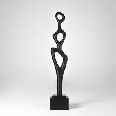 High-End Luxury Abstract Resin Marble Base Art Decoration Item