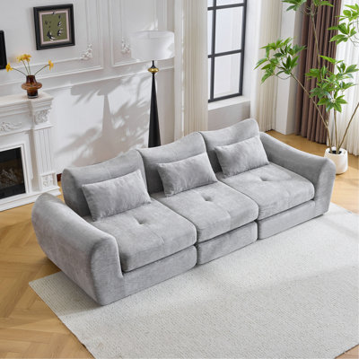 Modular Cloud Sofa, Convertible Folding Sectional Sofa Bed With Cushioned Seats