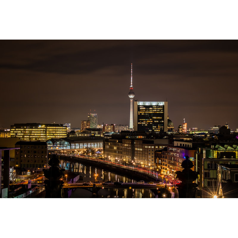 Berlin Skyline by Javier Garcia Seijas - Wrapped Canvas Print, 51cm H x 76cm W
