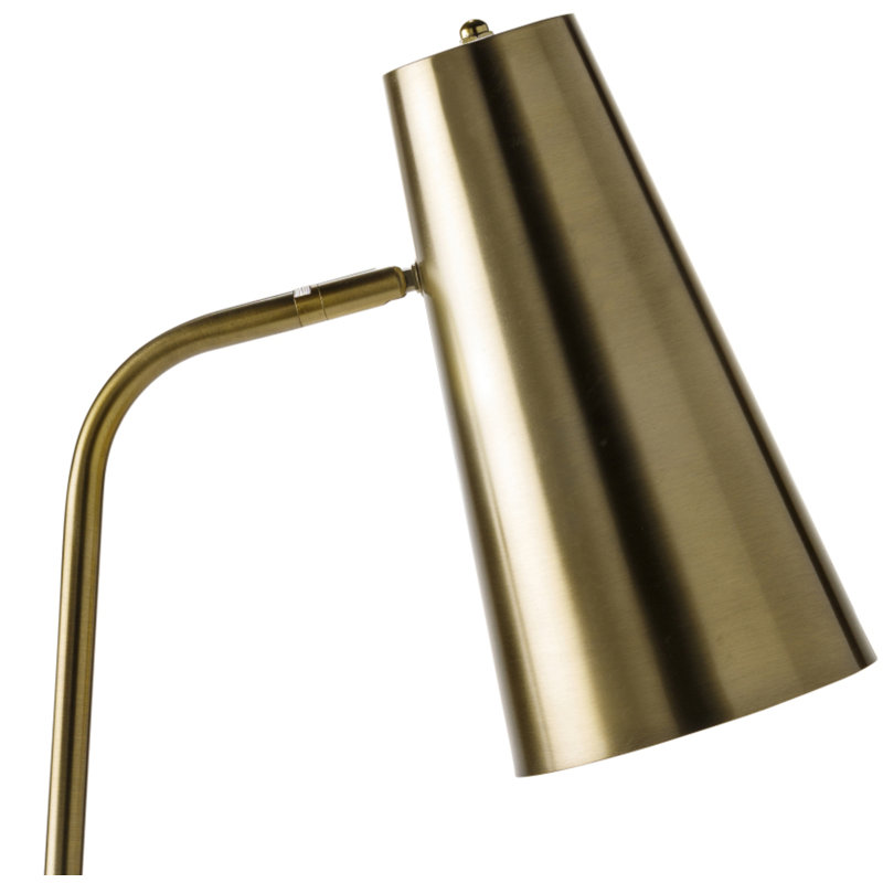 Lampe sur pied arquée 66 po Kelt, Laiton