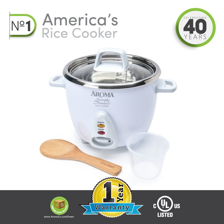 Aroma Simply Stainless 14-cup Rice Cooker 