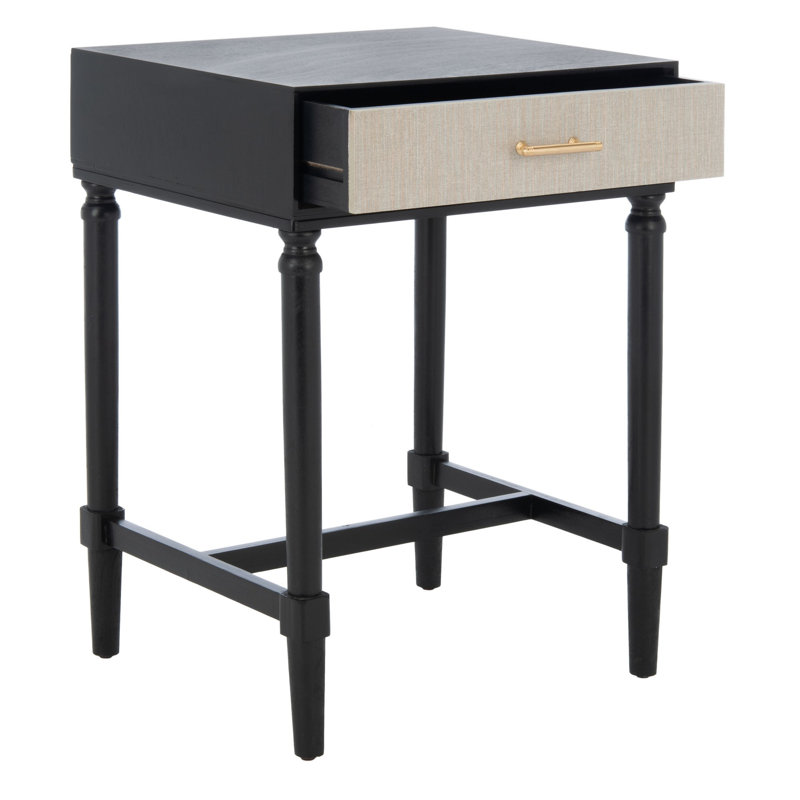 Table de bout avec rangement Peters, Black