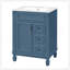 Meuble-lavabo 24 po avec lavabo en céramique, petite armoire de salle de bain, armoire moderne avec 2 tiroirs et tablette réglable