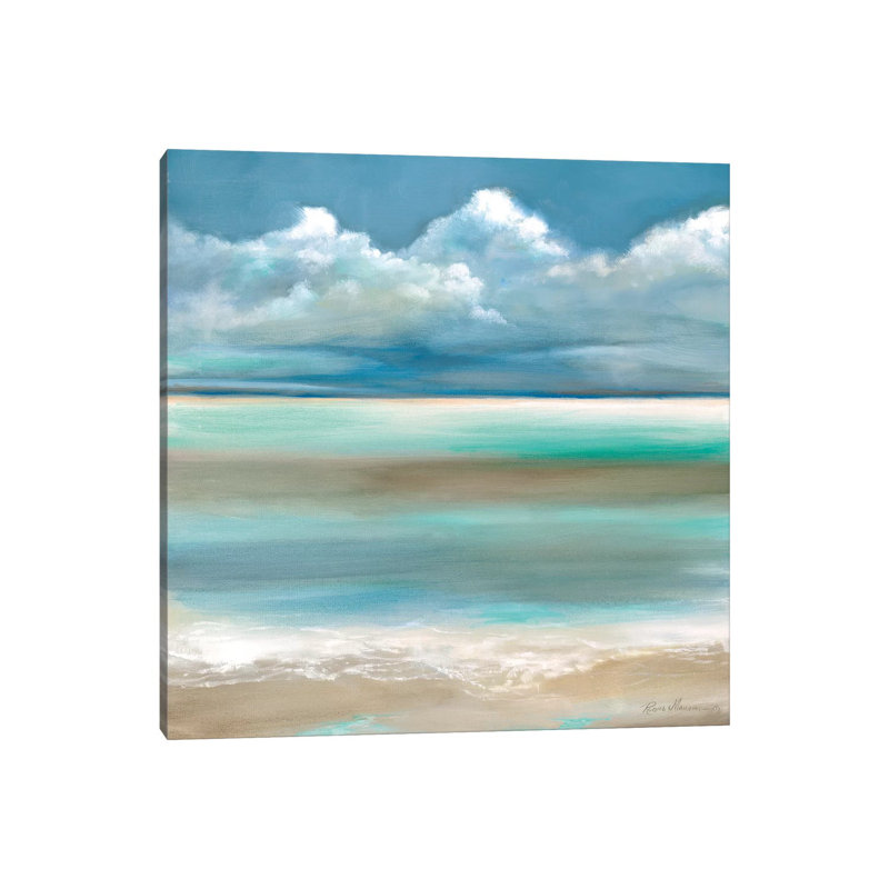 Tranquility by the Sea I par Ruane Manning - reproduction d'art, H 18 po x l 18 po x 1,5 po, Toile tendue, Aucun mat