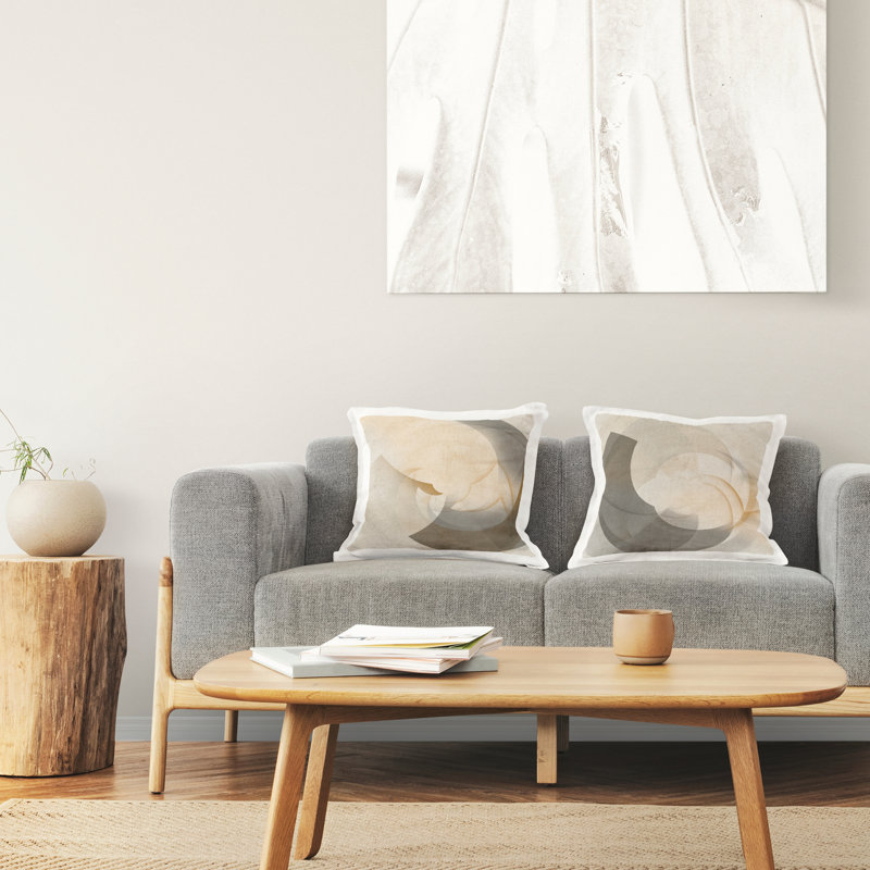 Coussin décoratif Stupell Industries Shadowed Swoop Abstracts par Noah Bay (ensemble de 2)