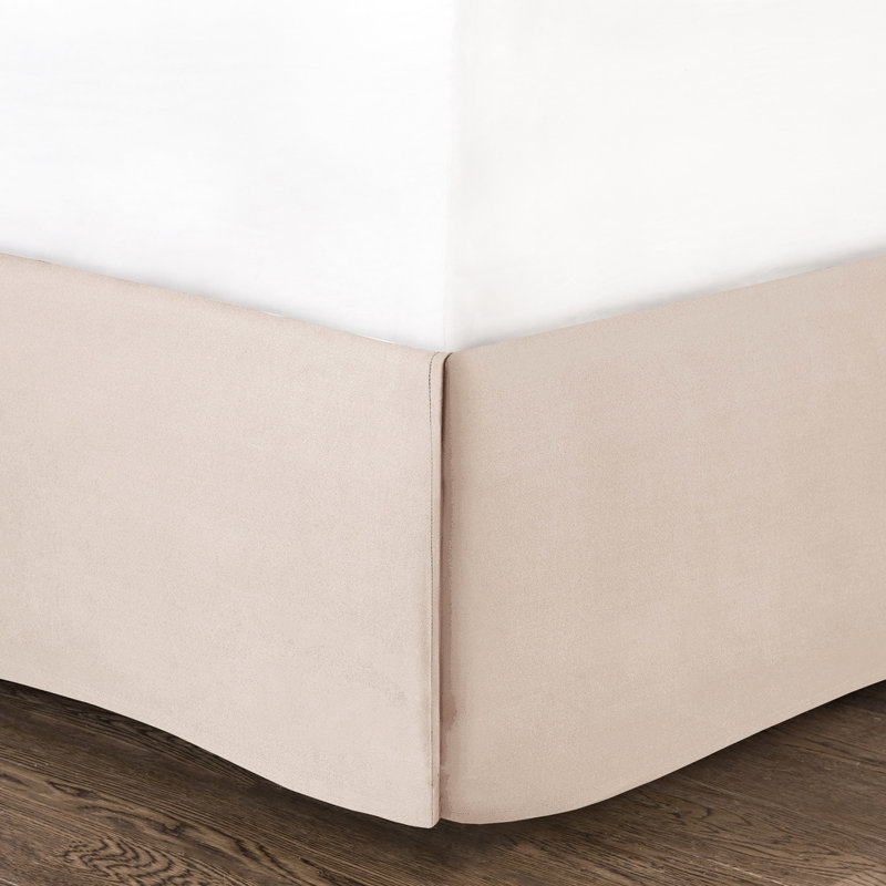 Housse de lit 6 jour Blush - Bord festonné, matelas simple, magnifique bord réversible 6 pièces, champêtre