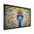 Impression noire sur toile encadrée sélectionné