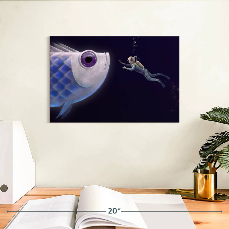 Kelan Deep Sea Fish Encounter, 8" H x 12" W