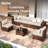 14-Piece Outdoor 3.5'' Replaceable Cushion Set Seat/Back Cushions Weather-Resistant Patio Conversation Seating Cushions For Backyard/Deck（Cushions Only without Sofa）-613963162