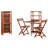 Astoria 2 - Person Wood Patio Dining Set with Rectangular Table