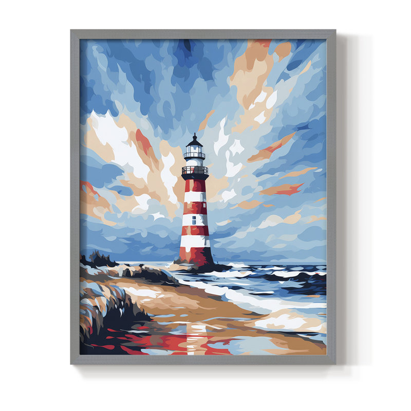 NAUTICAL Series Dxxix, reproduction encadrée - bois massif, Gris, H 11 po x l 9 po