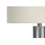 H 20 po, lampe de table, béton gris, abat-jour ivoire / crème, contemporain