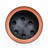 7.8 In. Dark Wood Plastic Self-Watering Planter Pot-1858859196
