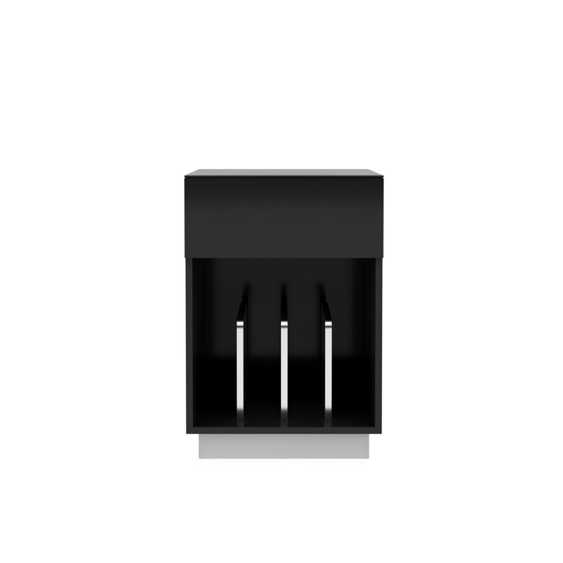76.2cm H Media Cabinet, Black