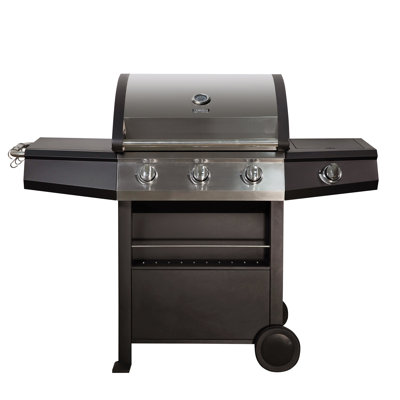 Zanussi 3 - Burner Freestanding Propane 0 BTU Grill with Side Burner
