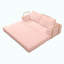 Canapé-lit convertible, canapé-lit pliant en velours côtelé, matelas de lit futon avec oreillers, canapé désossé pour le salon, rose-1079136603