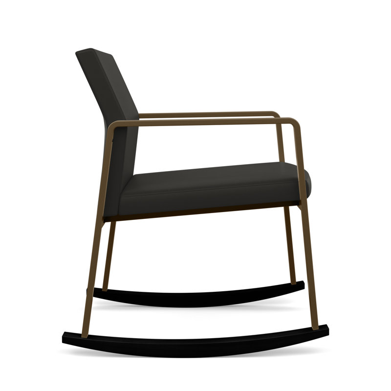 Chaise berçante Gansett, Bronze, Vinyle gris anthracite Patriot Plus