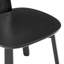 Chaise d'appoint Fierro en noir mat