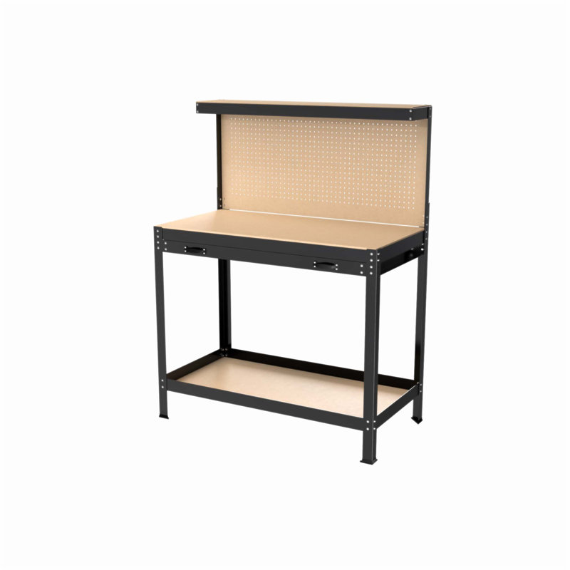 Tools Cabinet, Working Table, Workbench Tool With Drawers And Pegboard