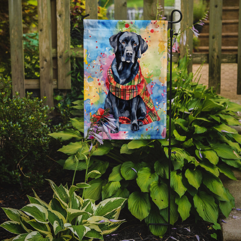 Drapeau de jardin en polyester à 2 faces, H 15,5 po x l 11,25 po