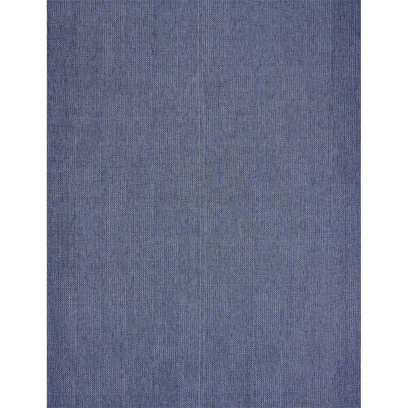 Schumacher x A Rum Fellow Ispa Hand Woven Plain Fabric, Blue/ Dark Blue