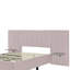 Structure de lit double tapissier rose