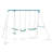 OneConcept Metal Swing Set with 3 Swing(s)-458545550