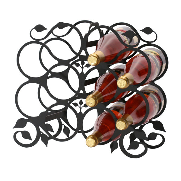 Village Wrought Iron Leaf - Wine Rack | Perigold