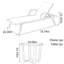 Chaise longue d'extérieur en rotin