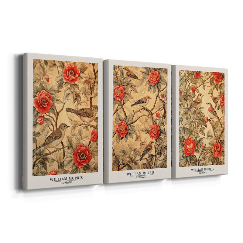 Série CXLVI - Toile tendue sur mesure - 3 pièces, 12" H x 24" W