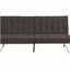 Structure en bois, pieds en acier inoxydable, futon, canapé-lit espresso-9826601