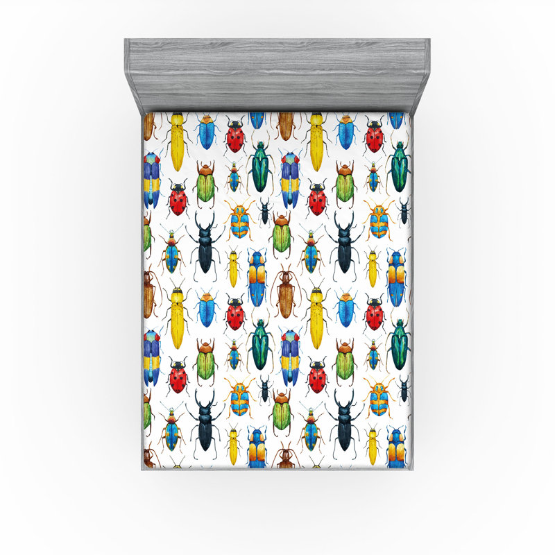 Multicolore draps-housse Ambesonne, Drap-housse de taille très grand