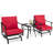 Arizbeth 2 - Person Patio Conversation Sets with Cushions