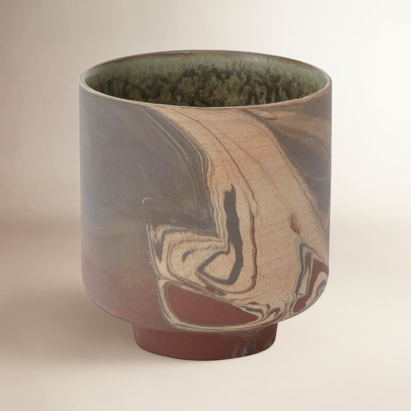 Wilburg Pot, 4.25" H x 4" W x 4" D