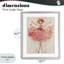 Impression de ballerine rose à motif floral sous verre, design by Creative Studio-1259058352-1259058365