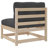  Patio Sofa Set Anthracite Solid Pine Wood Large Modular