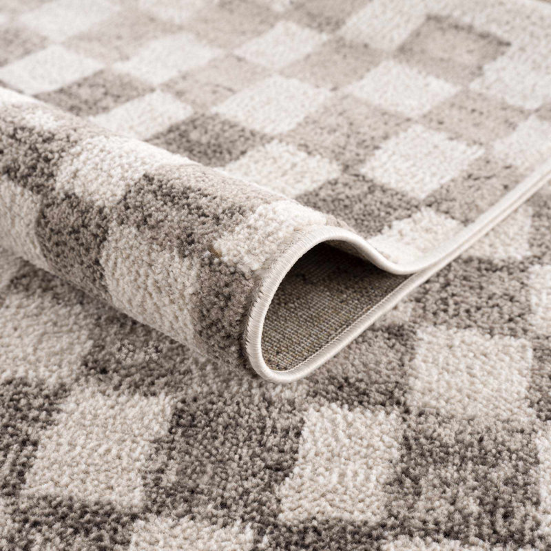 Tapis beige / brun Jasha, Rectangle 6 pi 7 po x 9 pi