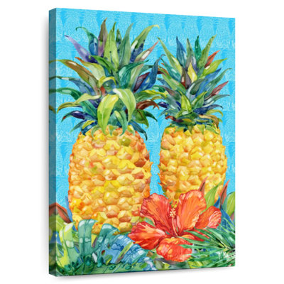 Ananas et hibiscus vert Yarlin Kona