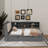 Functional Platform Bed With Pull Out Trundle Shelving Units And Storage Headboard-1077292148