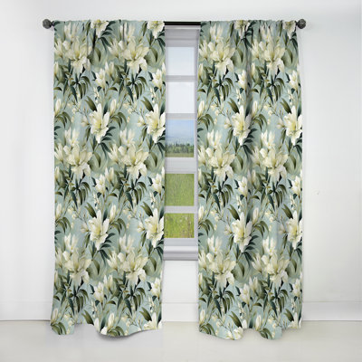 Bamboo Whispers - motif tropical I - Rideau floral - Rideau occultant floral - 1 panneau