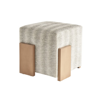 Sunset Key Hamden 20.5" Wide Square Striped Standard Ottoman