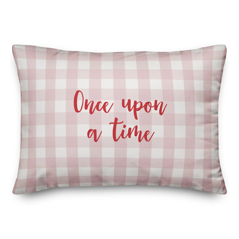  Coussin Once Once A Time, Rouge / rose