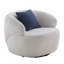 Fauteuil demi-tonneau pivotant, fauteuil d'appoint beige