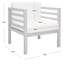 Chaise de patio avec coussins Kinnell-249804365